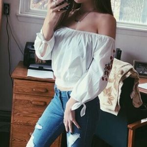 off the shoulder top